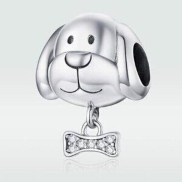 Pandora Dog Charm 925 Sterling Silver Charm Compatible with Pandora NEW - Picture 2 of 4